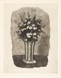 Giorgio Morandi, Gelsomini in un vaso a strisce, 1931, etching on rame