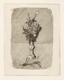 Giorgio Morandi, Rose in boccio in un vaso, 1929, etching on rame