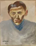 Ottone Rosai, Ritratto di uomo, 1948, oil on canvas