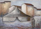 Ottone Rosai, Circo, 1951, oil on canvas