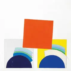 Eugenio Carmi, Un modo di vedere il mondo, 2006, acrilici and vernice on juta