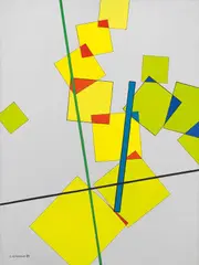 Luigi Veronesi, Composizione TOD 9, 1989, oil on canvas