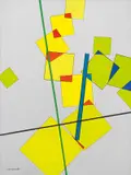 Luigi Veronesi, Composizione TOD 9, 1989, oil on canvas