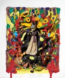 Jacob De Chirico, A me, gli occhi!, 2015, assemblaggio and mixed media on canvas