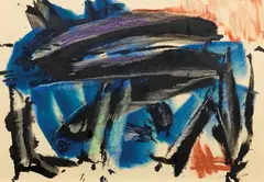 Gérard Ernest Schneider, Senza titolo, 1960, mixed media on paper
