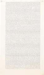 Dadamaino, Lettera 3, 1979, inchiostro on paper