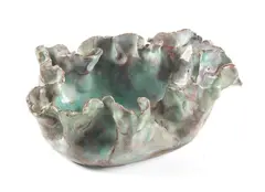 Fausto Melotti, Piatto, 1960, Ceramica smaltata policroma