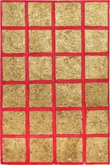 Remo Bianco, Senza titolo, 1960, mixed media and foglia d'oro on collage di canvas applicato on panel