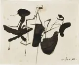 Afro Basaldella, Senza titolo, 1966, mixed media on paper