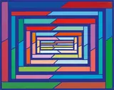 Piero Dorazio, Indico, 1997, oil on canvas