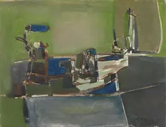 Sergio Romiti, Composizione, 1953, oil on canvas