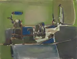 Sergio Romiti, Composizione, 1953, oil on canvas