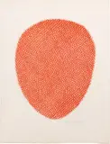 Il rosso II by Piero Dorazio, 1962, tempera on paper, offered Nov 2024