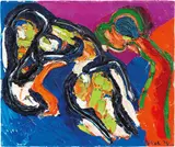 Karel Appel, Two Fantastique Animals, 1974, oil on canvas