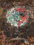 Enrico Baj, Ritratto, 1957, oil on canvas