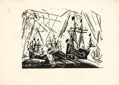 Hansaflotte by Lyonel Feininger, Xilografia, offered Nov 2024