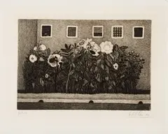 Fiori della prigione by Giuseppe Viviani, 1955, etching on rame, offered Nov 2024