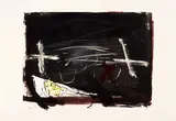 Antoni Tàpies, Senza titolo, lithograph a colori