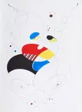 Renzo Eusebi, Senza titolo, 1983, lithograph a colori