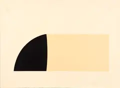 Alberto Burri, Bianchi e neri II-F, 1969, lithograph