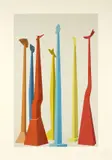 Giulio Turcato, Le libertà, screenprint a colori