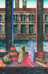 Tonino Caputo, L'ampolla, oil on canvas board