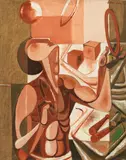 Augusto Rendón, Composizione, oil on canvas
