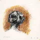 Nous ne sommes pas les derniers by Zoran Mušič, 1975, pastel grasso on paper, offered Nov 2024