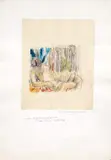 Tomaso Buzzi, Per le "Memorie di Casanova", pencil and pastelli on paper applicata on card