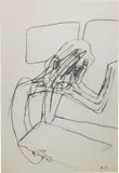 Valerio Adami, Senza titolo, 1961, pencil on paper