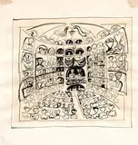 Massimo Campigli, Teatro, 1943, ink on paper