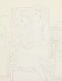 Gino Severini, Ritratto di Jeanne, 1927, pencil on paper applicata on card