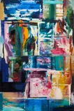 Dieter Wallert, Tiefseefauna, 1965, oil on canvas