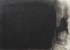 Alessandro Verdi, La soglia, 2009, charcoal on paper