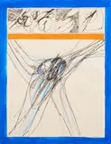 Achille Perilli, Senza titolo, 1965, tempera and ink on paper