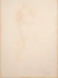 Antonio Bueno, Fanciulla, 1967, pastel on paper applicata on card