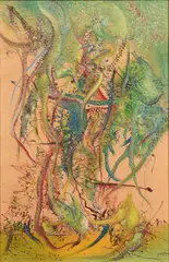 L'homme à branches by Marc Janson, 1969, mixed media on canvas, offered Nov 2024