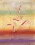Felice Canonico, Ascesa, oil and mixed media on canvas