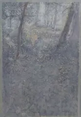 Studio di sottobosco by Piero Vignozzi, pastel on paper, offered Nov 2024