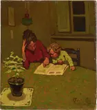 Cafiero Filippelli, Bambino che studia