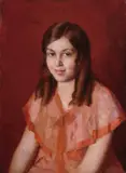 Oscar Ghiglia, Ritratto di giovanetta, 1928, oil on canvas