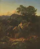 Michele Cammarano, Paesaggio con figura