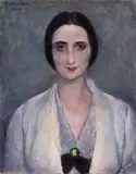 Giovanni Costetti, Ritratto di Ada Viterbo, 1931, oil on panel