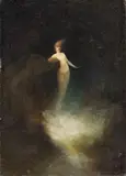 Karl Wilhelm Diefenbach, Corpo siderale, oil on canvas