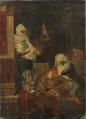 Scena Araba by Domenico Morelli, oil on canvas, offered Oct 2024