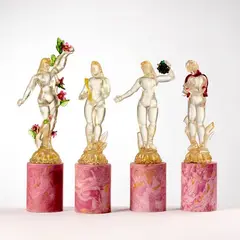 Gino Cenedese, Le quattro stagioni, Sculture in vetro