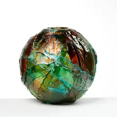 Gae Aulenti, Vaso Geacolor, 2006, Vetro multicolore soffiato e lavorato a mano