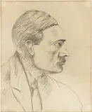 Ottone Rosai, Autoritratto, pencil on paper