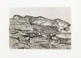 Giorgio Morandi, Paesaggio. Grizzana, 1913, etching on zinco