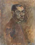 Ottone Rosai, Ritratto di ignoto, 1945, oil on canvas